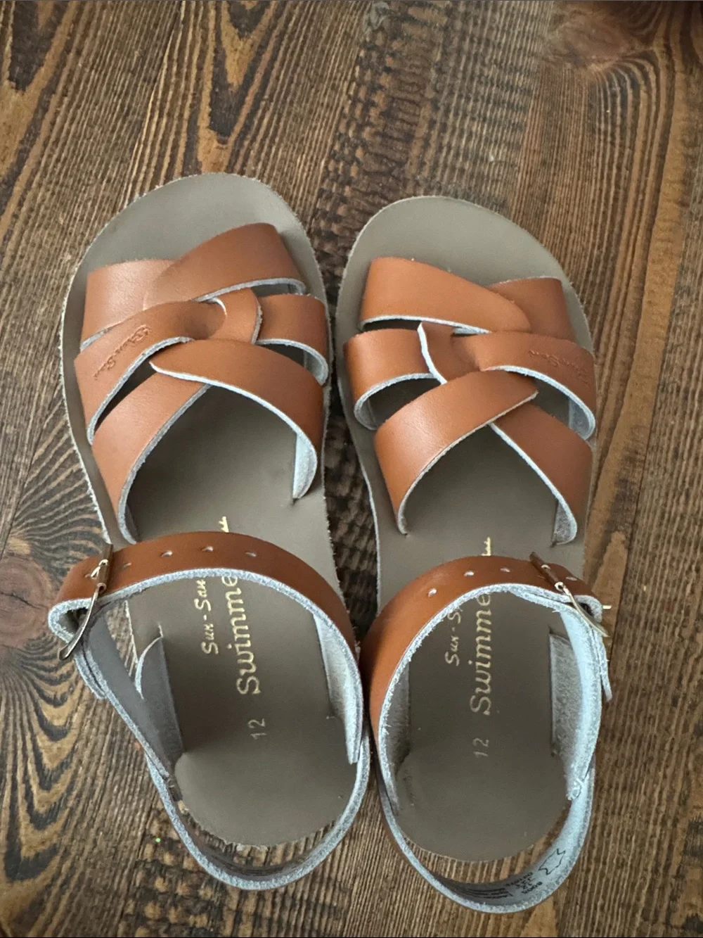 Kids Sun-San Swimmers Salt Water Sandals size 12